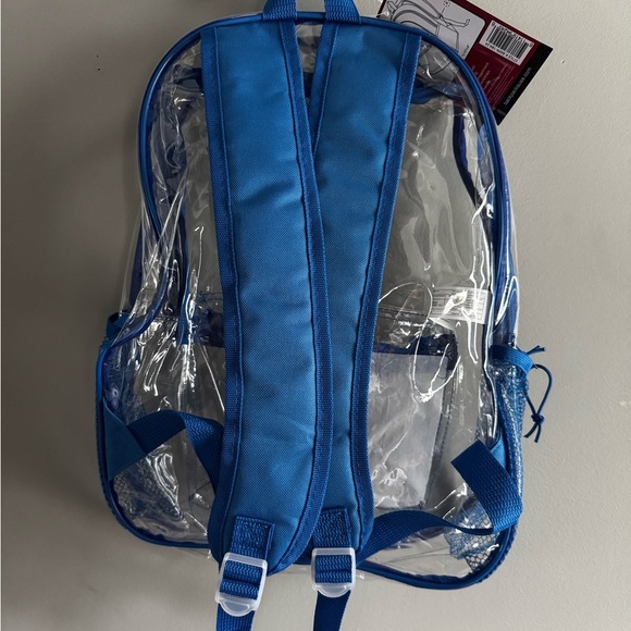Clear and Blue Backpack - Picture 2 of 2